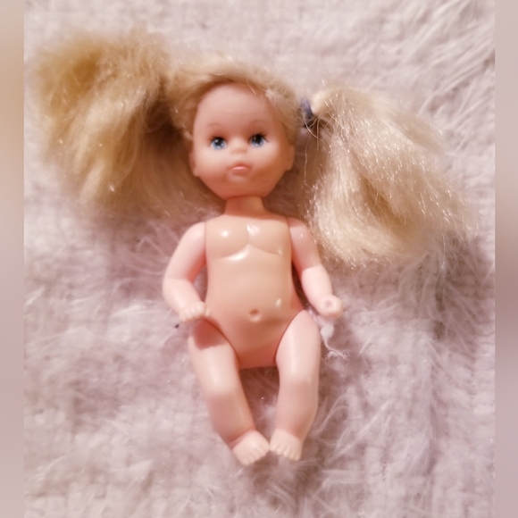 90s Steffi Simba Miniature Baby Doll with Overalls Vintage - Picture 8 of 11